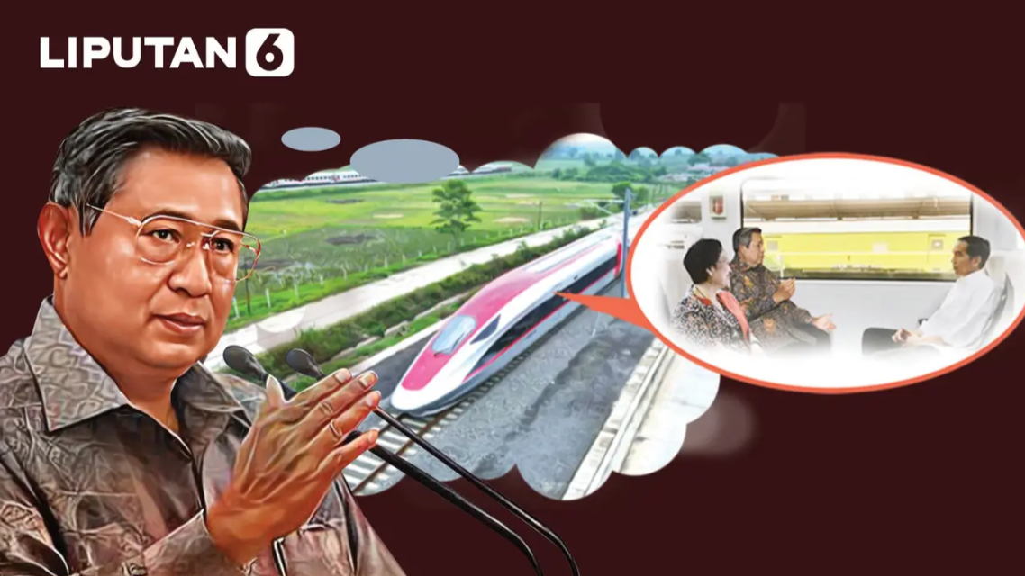 Infografis Mimpi SBY Naik Kereta Bersama Jokowi dan Megawati