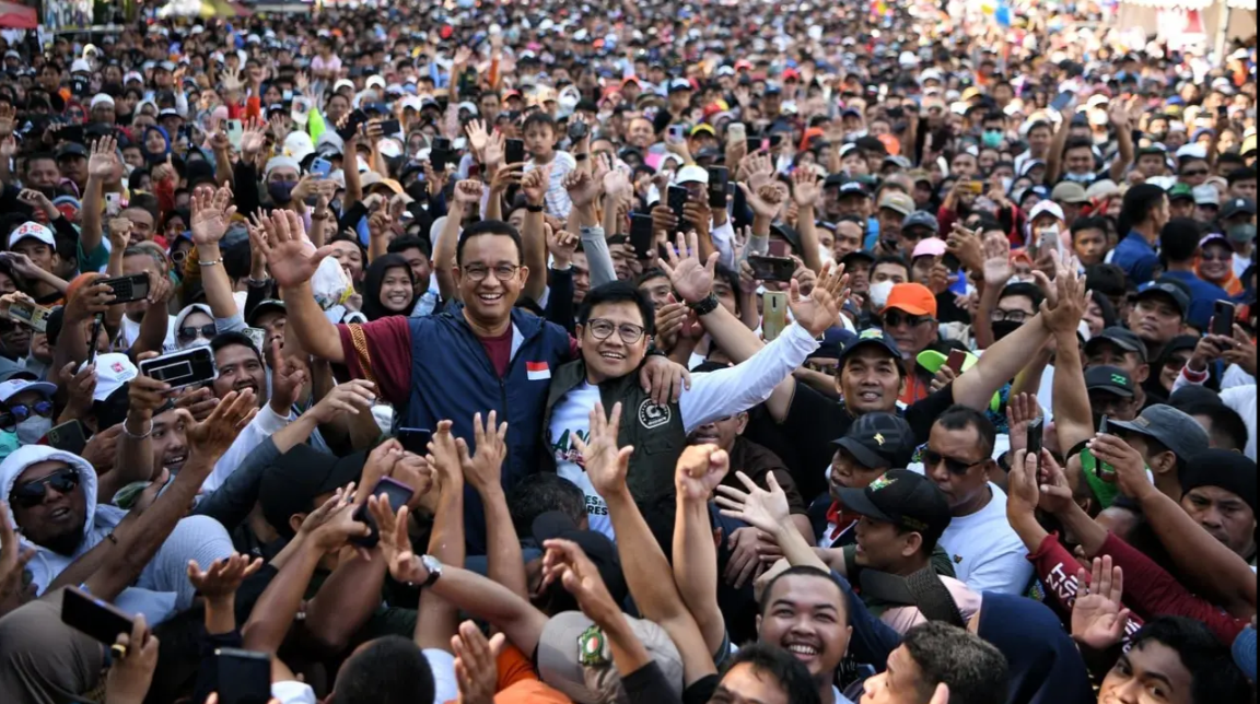Disambut Lautan Massa di Makassar, Anies-Cak Imin Yakin Bisa Menangkan Pilpres 2024