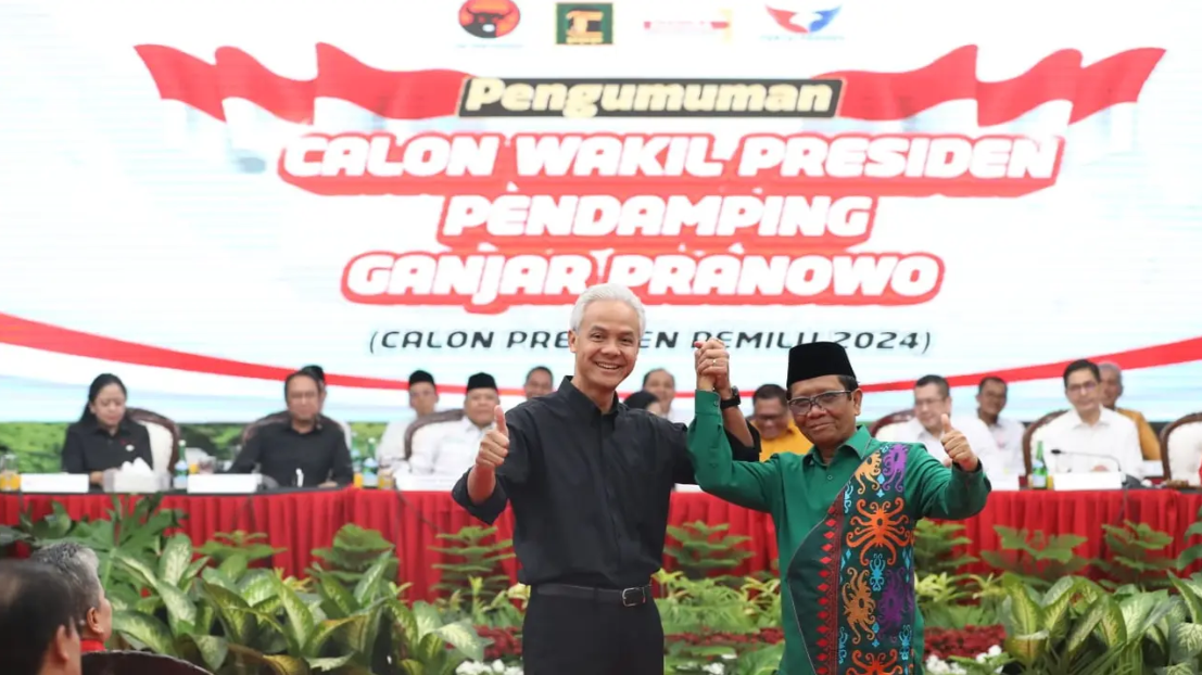3 Pernyataan Ganjar Pranowo Usai Resmi Dipasangkan dengan Bakal Cawapres Mahfud Md