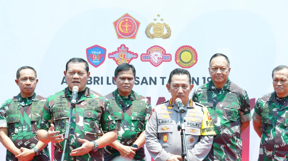 Hadiri Deklarasi Pemilu Damai, Kapolri-Panglima Kompak Serukan Persatuan-Kesatuan