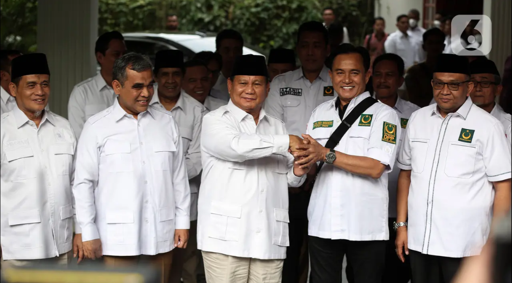 Survei: Prabowo-Yusril Ungguli Anies-Cak Imin
