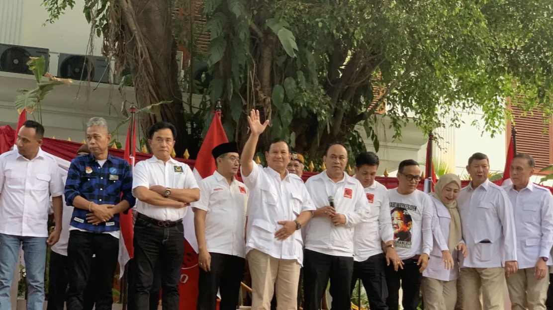 Terima Dukungan Relawan Projo, Prabowo: Landasan Jokowi Harus Kita Lanjutkan