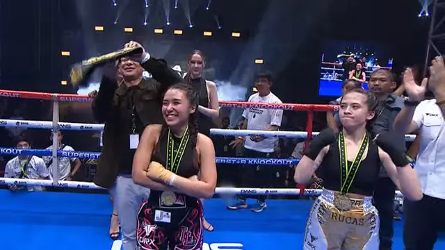 Gaya Lula Lahfah saat Call Out Fuji Tanding Tinju Usai Kalahkan Zara Adhisty di Superstars Knockout