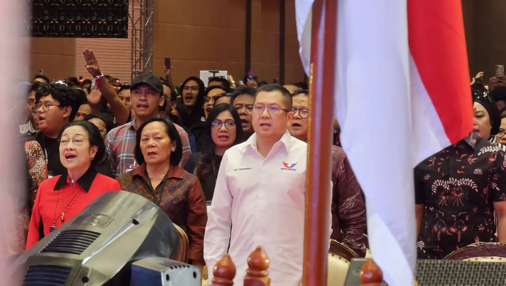 Megawati dan Ketum Parpol Disambut Meriah Relawan Ganjar-Mahfud MD