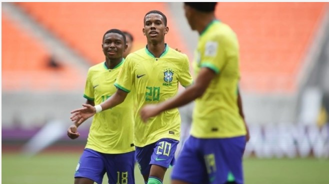 Penyerang sayap Timnas Brasil U-17, Estevao Willian