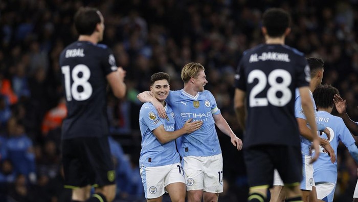 Man City Vs Burnley: Alvarez Dua Gol, The Citizens Menang 3-1