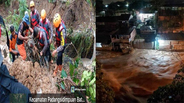 BENCANA Banjir-Longsor di Sidimpuan: 164 Rumah Rusak, 1.054 Warga Mengungsi, Satu Orang Tewas