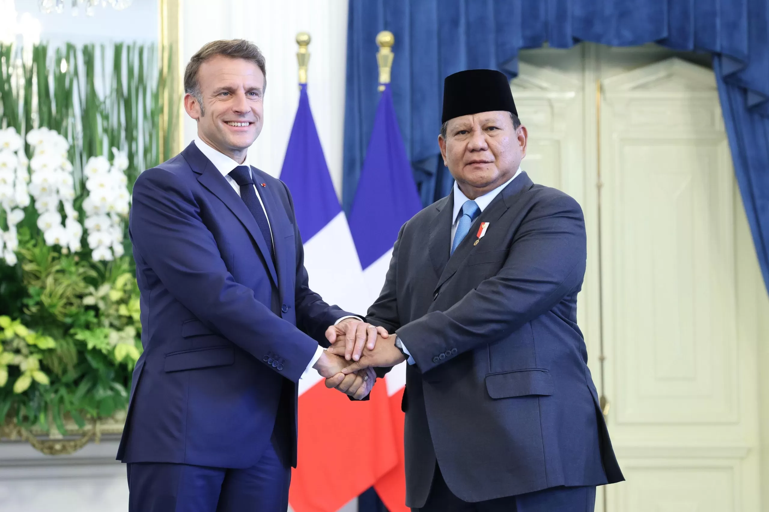 Istana Bilang Minuman untuk Bersulang Prabowo dan Macron Bukan Alkohol, tapi Sari Apel