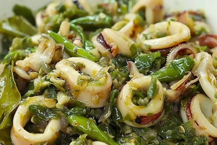 Resep Cumi Masak Cabe Hijau