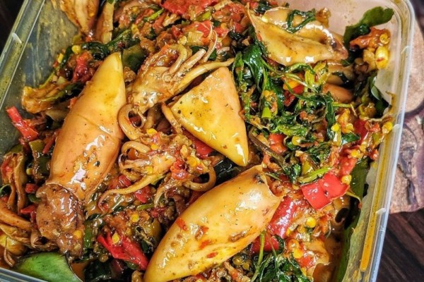 Cumi Pedas Masak Kemangi