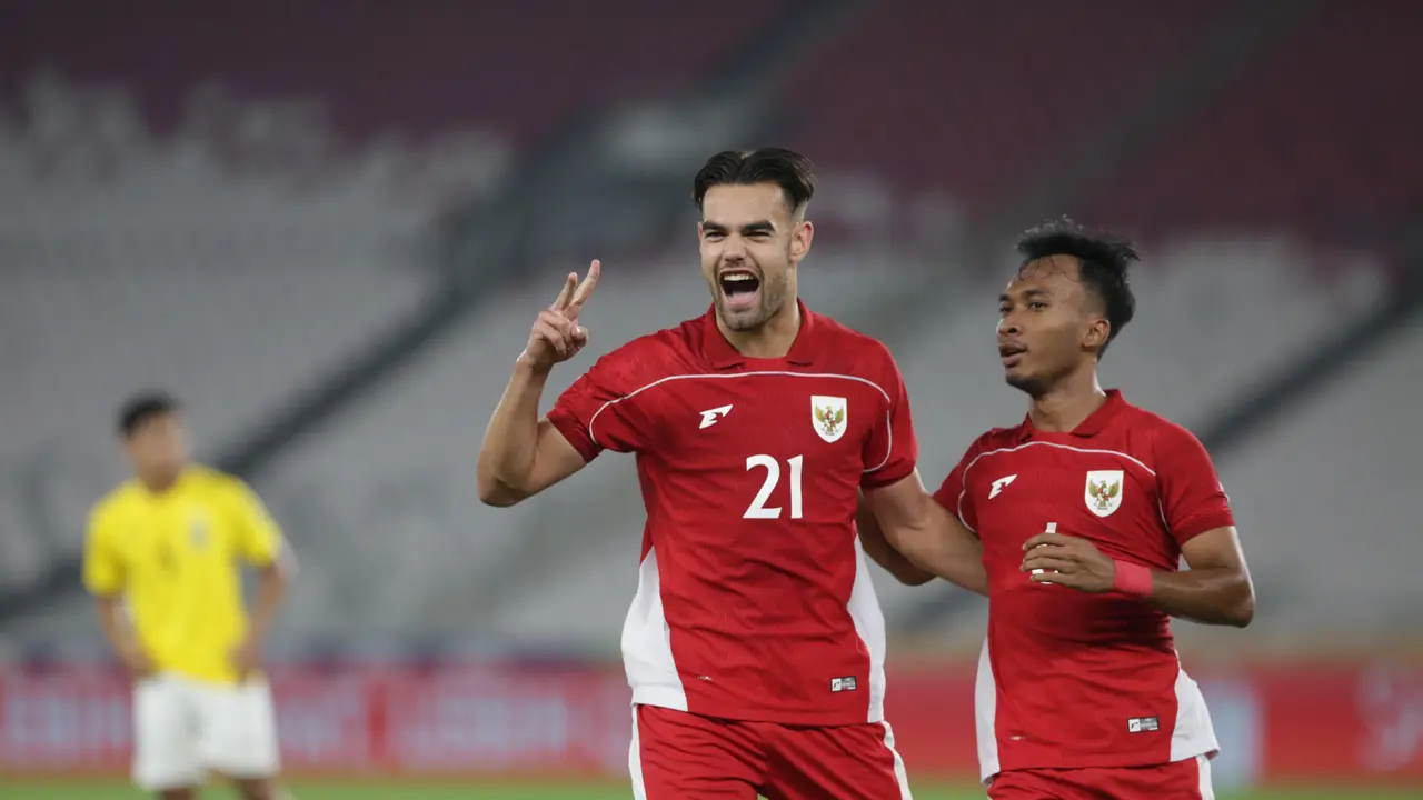 Jens Raven Bombardir Gawang Brunei Darussalam